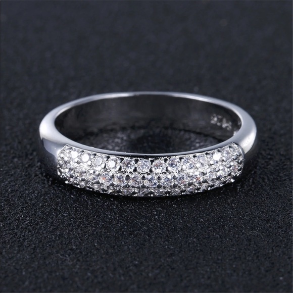 luxury full aaa zircon rings for women 925 - Picture 4 of 8